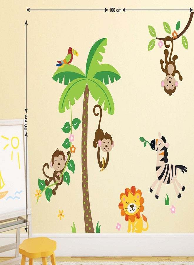 Wallstick Happy Animals wallsticker (Vinyl 100 cm x 90 cm) - Image 2