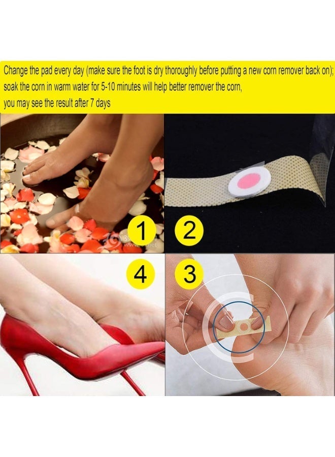 ShineZone 40 Pcs Foot Corn Removal Plaster, Corn Callus Treatment for Feet, Foot Care Cushions fir Relief Pain From Calluses Corns Blisters - Image 4