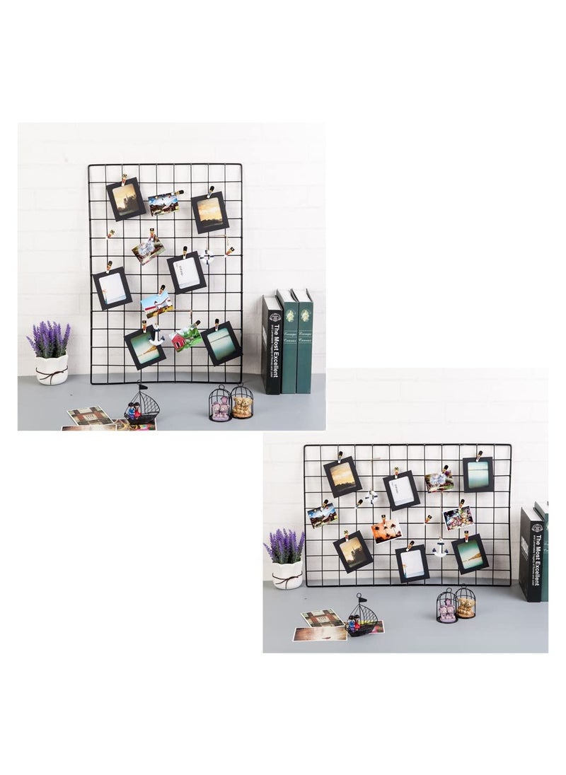 SYOSI - Kraft Paper Cardboard Photo Frame with Wooden Clips and String, Wall Decoration DIY Picture Frame Hanging Picture Frames for Home, School and Office Décor 10Pcs - Image 1