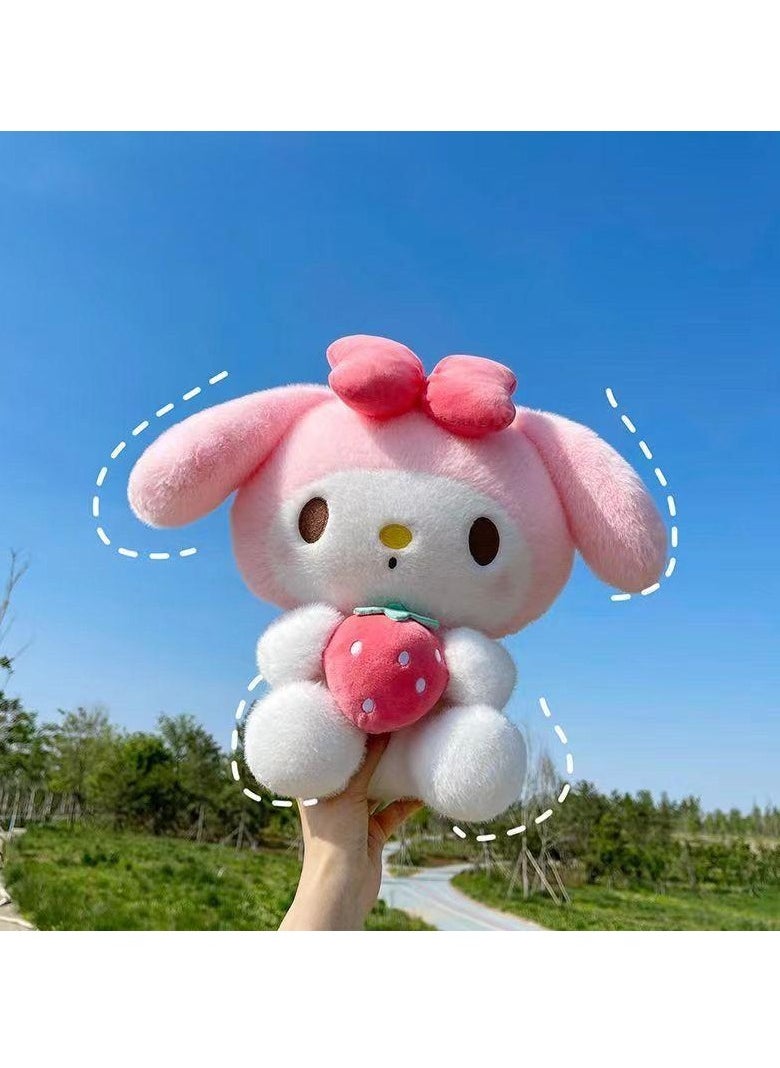 MOMOSO 1 Pcs My Melody Plush Toy Cute Anime Stuffed Doll Soft Huggable Kawaii Plushie For Girls Kids Home Decor And Gift Idea For Birthdays Holidays  - Image 3