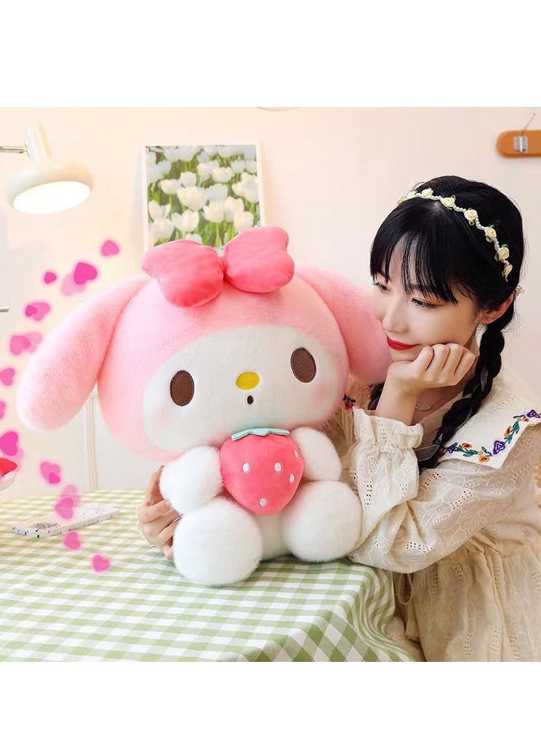 MOMOSO 1 Pcs My Melody Plush Toy Cute Anime Stuffed Doll Soft Huggable Kawaii Plushie For Girls Kids Home Decor And Gift Idea For Birthdays Holidays  - Image 5