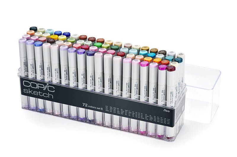 Copic Sketch Ultrablendable Alcohol Markers 72pc Set E - Image 2