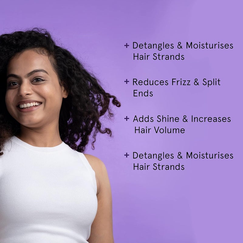 Be Bodywise Keratin Conditioner Paraben & Sls Free Reduces Frizz Locks In Moisture Keratin Silk Protein Biotin & Shea Butter All 200 ml (Pack of 1) Clear - Image 2