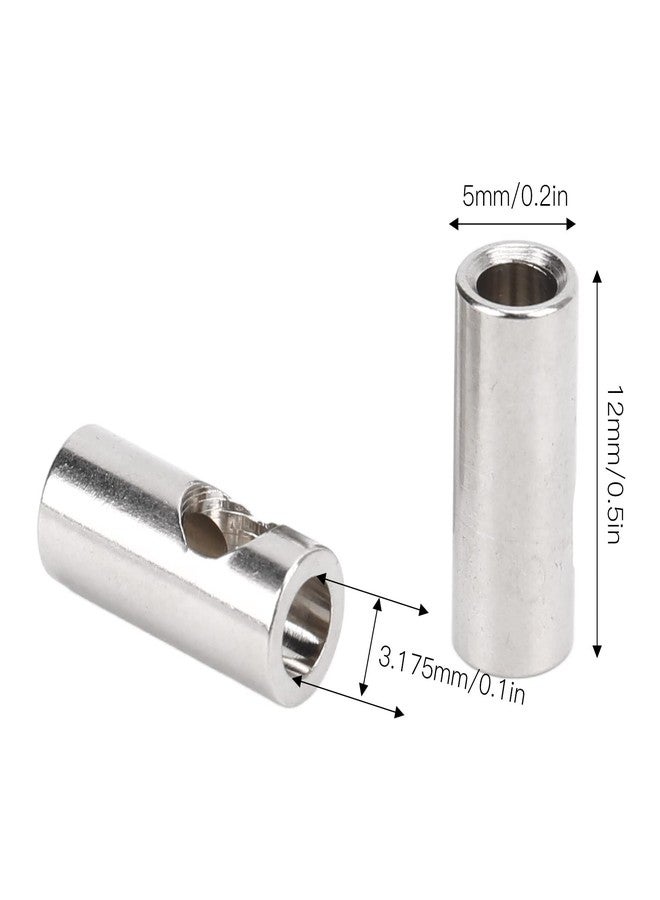 Dilwe RC Motor Shaft Adapter, 3.17mm to 5mm Pinion Reducer Sleeve Adapter Stainless Steel Shaft Adapter Motor Axle Change Over RC Accessories for Converting RC Motor 3650 550 540 Pinion Gears - Image 2