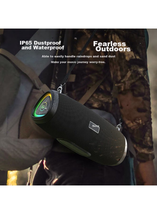 SOAIY S36ultra Flagship Third-generation Portable Bluetooth Speaker, Subwoofer, Outdoor Camping, Dustproof, Waterproof, Usb Drive, High-quality Sound, Home Theater, Computer Desktop Gift Speaker - Image 4