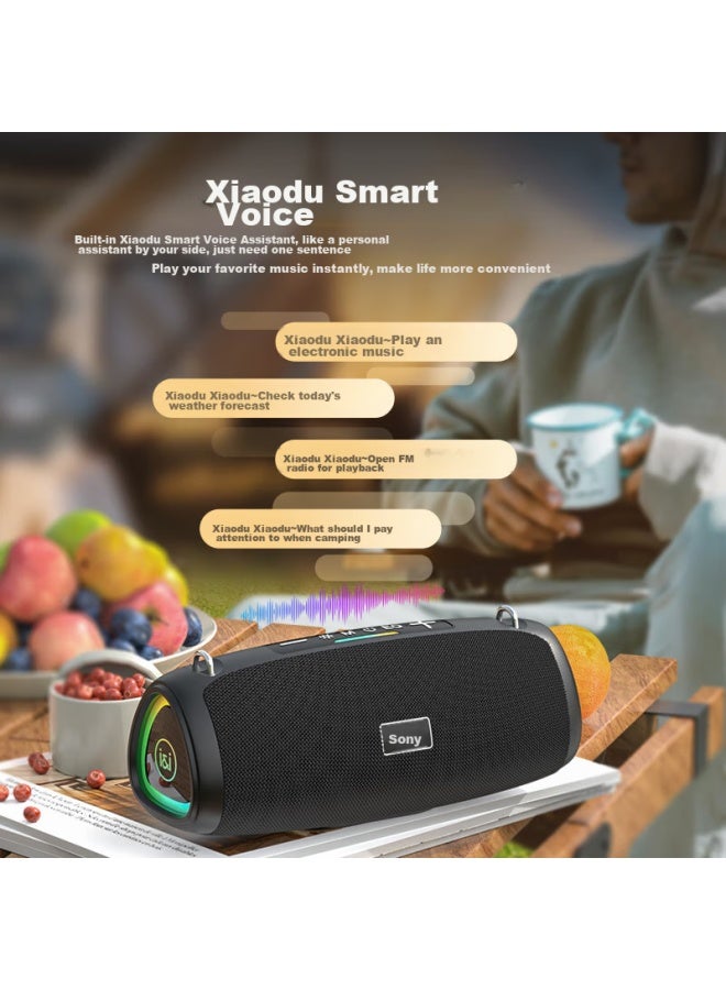 SOAIY S36ultra Flagship Third-generation Portable Bluetooth Speaker, Subwoofer, Outdoor Camping, Dustproof, Waterproof, Usb Drive, High-quality Sound, Home Theater, Computer Desktop Gift Speaker - Image 3