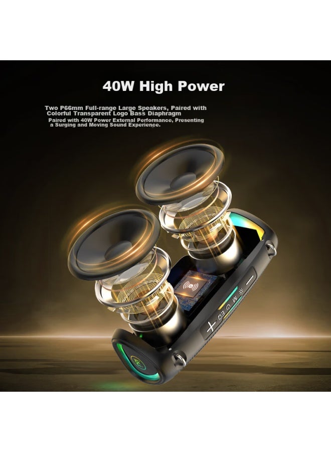 SOAIY S36ultra Flagship Third-generation Portable Bluetooth Speaker, Subwoofer, Outdoor Camping, Dustproof, Waterproof, Usb Drive, High-quality Sound, Home Theater, Computer Desktop Gift Speaker - Image 1