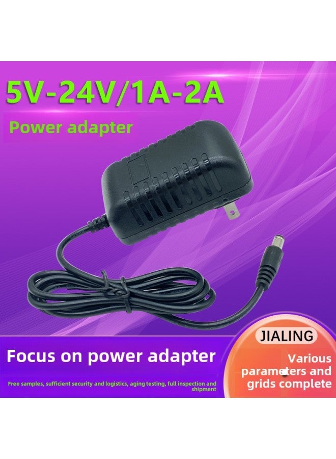 Loquat 12V1A Power Adapter-sweeping Machine Massage Makeup Mirror Monitoring Lamp With Power Supply-Color:Black-Specifications:12V1A - Image 1