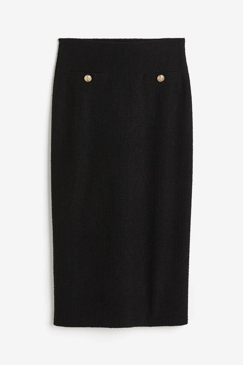 H&M Textured pencil skirt