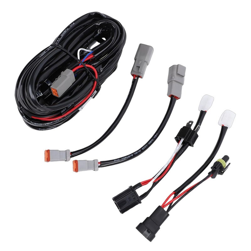 High Beam Light Wiring Kit, Double Connector Plug and Play Wiring Harness, Stable Power Supply Kit with Reliable Connection, Ideal for Trucks, SUVs, Pickups, Motorcycles, ATVs - Image 5