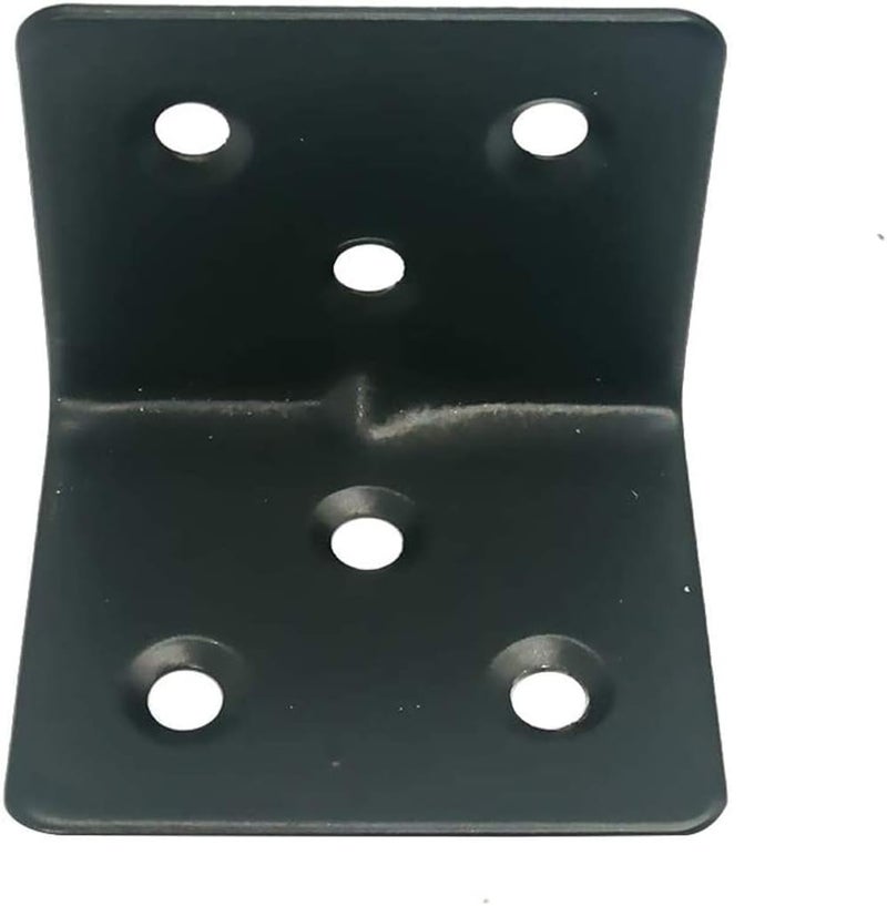 Luckam دعائم زاوية معدنية، 12 قطعة زوايا L بزاوية 90 درجة قوية وعريضة للخشب والأثاث والسرير والكرسي، 1.5x1.2x1.2 بوصة - Image 4