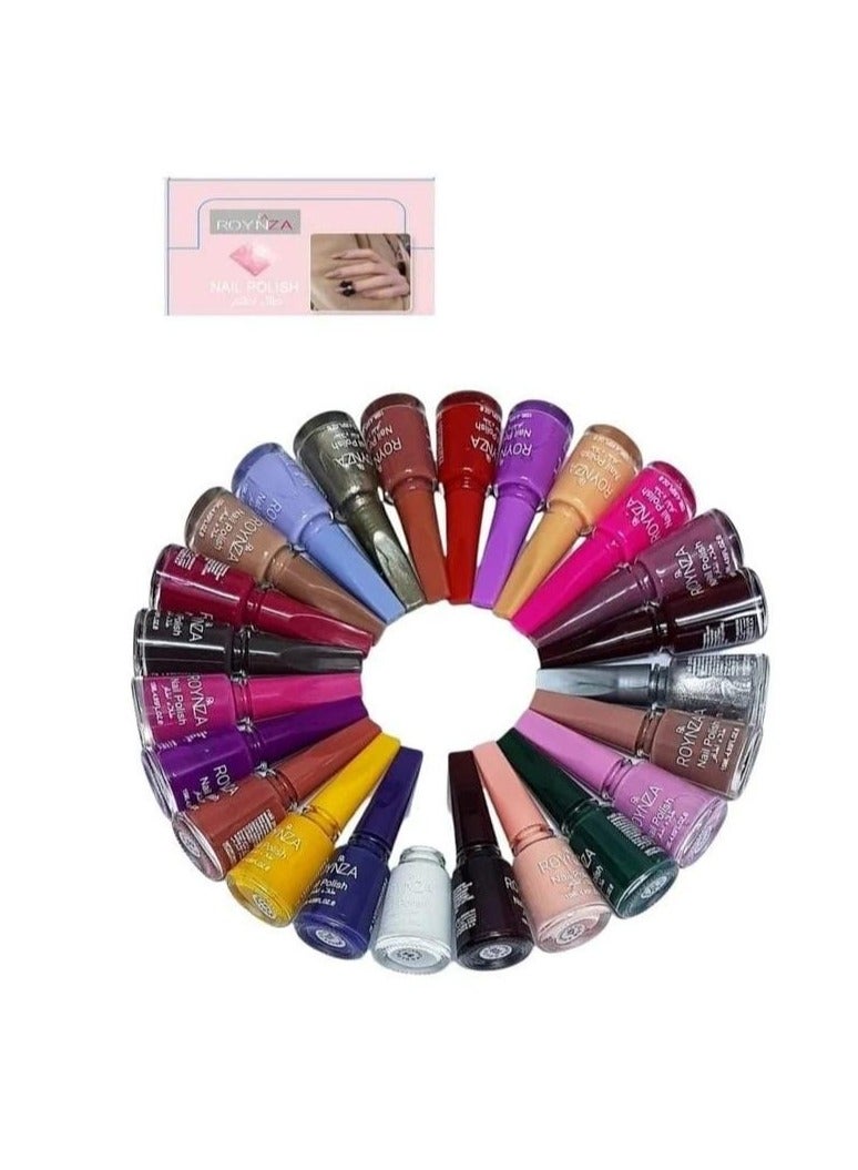 روينزا طقم طلاء أظافر يحوي 24 قطعة متعدد الألوان