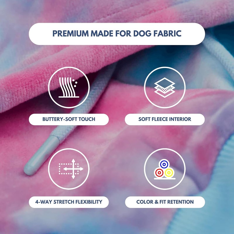 Spark Paws Dog Hoodie – Premium Dog Sweater for Small, Medium, and Large Dogs | Warm Outfits for French Bulldogs, Pitbull, Puppy, Winter Jacket Alternative - Snow Cone - XL - Image 5