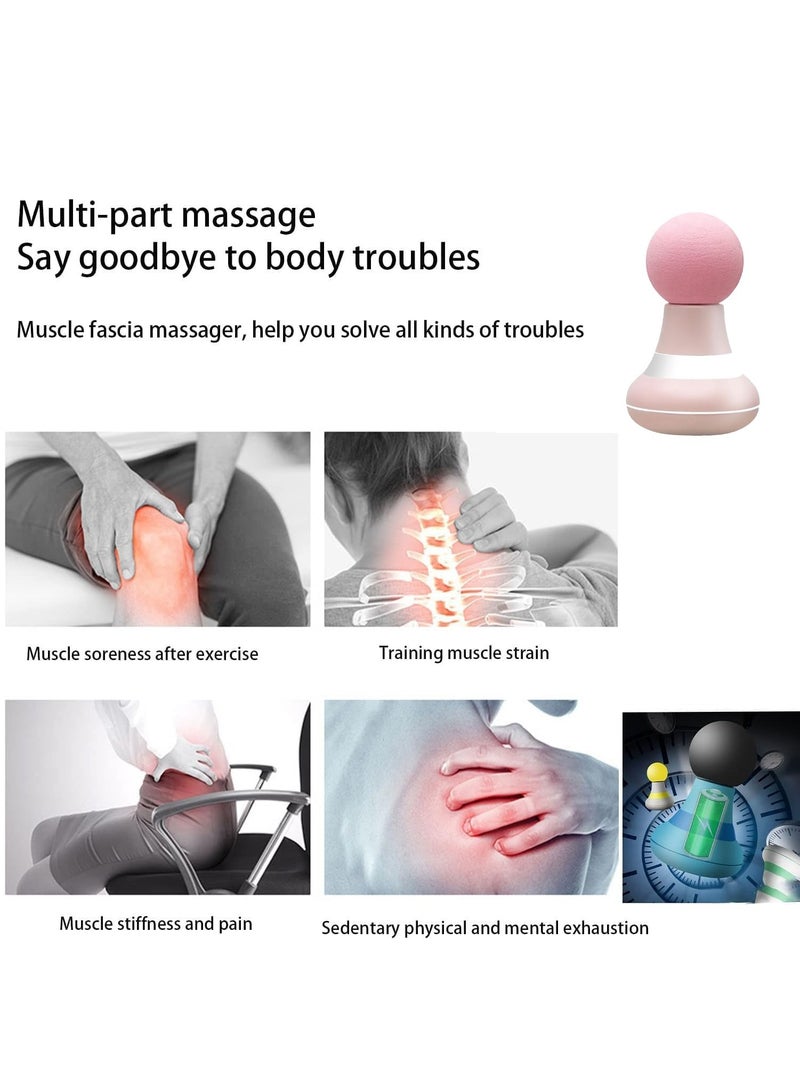 BONITO Mini Electric Massager Wand, Cordless Handheld and Portable,Suitable for Men  Women Shoulder, Neck and Back Massage (Pink)  - Image 3