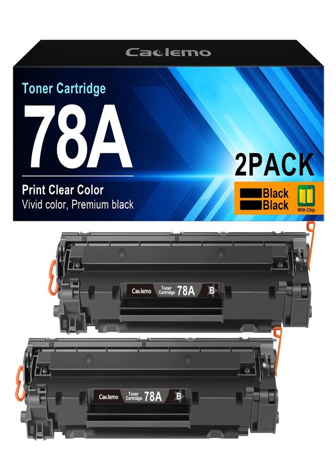Caclemo 78A CE278A Toner Cartridge Compatible with HP 78A Black Toner Cartridge CE278A Toner | Works with HP LaserJet Pro P1566, P1606 Series, HP LaserJet Pro MFP M1536 (2 Black) - Image 1