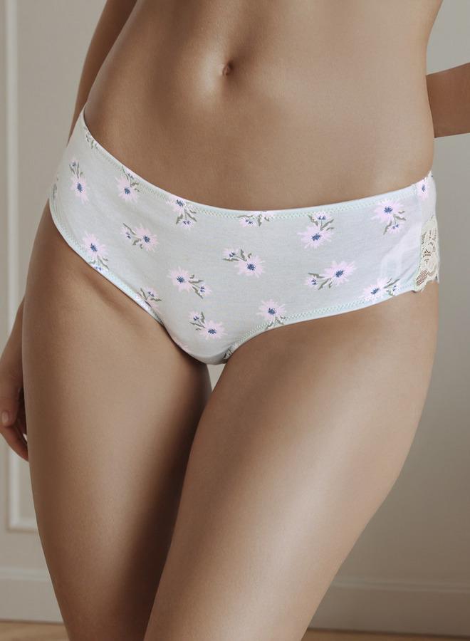 Splash FAV Floral Print Cheekster Briefs - Image 1