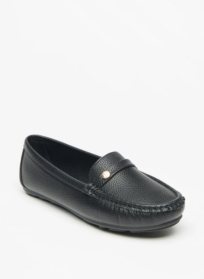 Flora Bella By Shoexpress Women's Textured Slip-On Moccasins