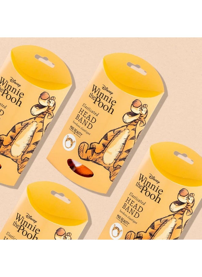Mad Beauty - Disney Makeup Headband Elasticated Keeps Hair Neatly Tucked Away Out Of Face Comfortable Soft Use While Doing Makeup Applying Creams Or Face Masks (Tigger) - Image 1
