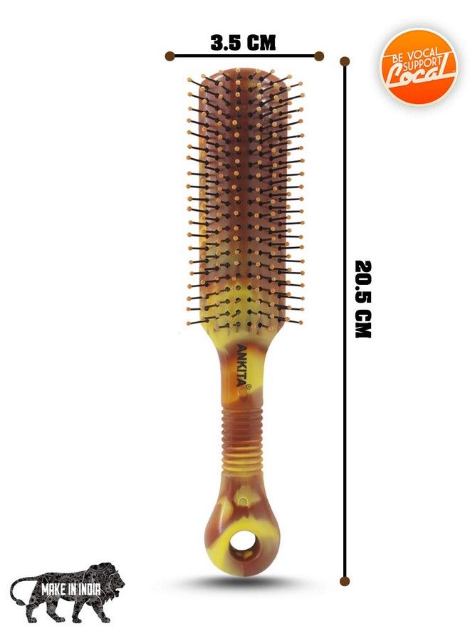 Ankita Printed Hair Brush With Nylon Bristle Allpurpose Colors May Vary (A1 Tiger) By Chhavi Creation - Image 3