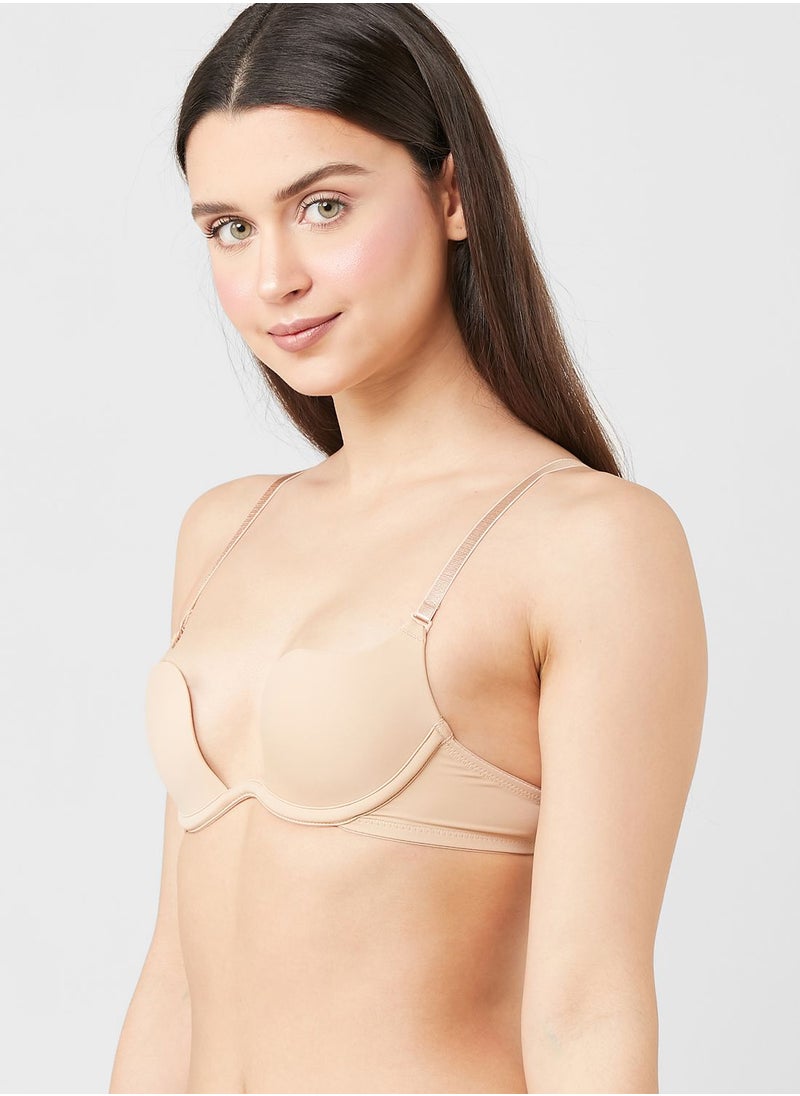 ELLA - Nude Triangle Bralette - Image 1