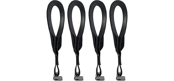 4pcs Car roof Top Bag Hook Rooftop Cargo Tie Down Hook Straps for Strapping Down Any Car Top Luggage. Waterproof, Attaches to Car Door Frame
