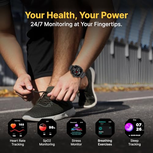 TIMEX Smart Nova 1.43"(3.6cm) AMOLED Display with Functional Crown, Stainless Steel Bracelet and BT Calling Smartwatch for Unisex - TWTXW1003T - Image 5