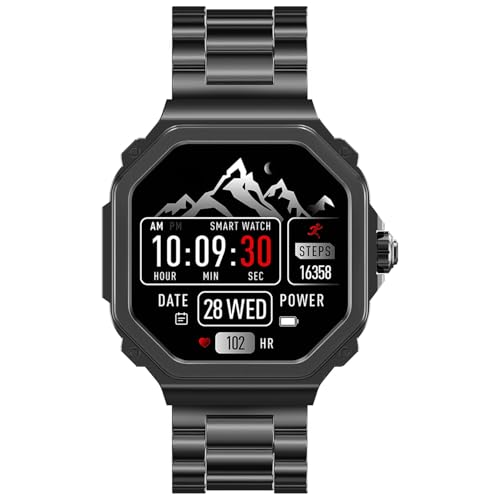 TIMEX Smart Nova 1.43"(3.6cm) AMOLED Display with Functional Crown, Stainless Steel Bracelet and BT Calling Smartwatch for Unisex - TWTXW1003T - Image 3