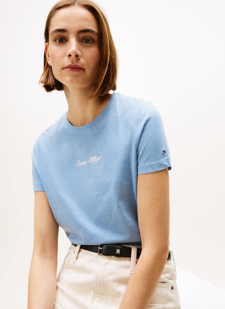 تومي هيلفيغر تيشيرت بياقة دائرية برسومات - Image 3