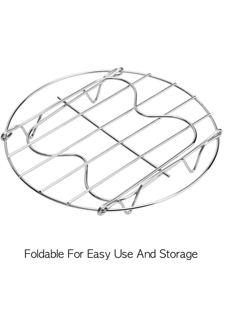 For Instant Pot 3 Qt Cooker Steamer Rack Trivet with Handles for Pot, Alamic Electric Pressure Cookers  - Image 4