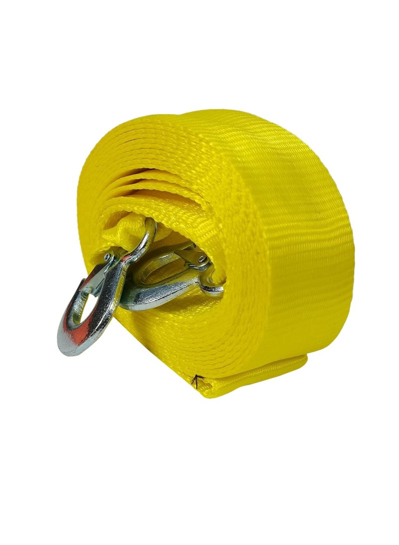 سفاري حبل سحب شديد التحمل مع خطافين حبل سحب السيارة 8 طن 6 متر حبل سحب السيارة STR10 - Image 2