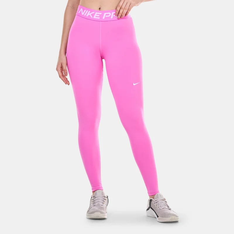 Nike Women's Pro Mid-Rise Mesh-Panelled Leggings
