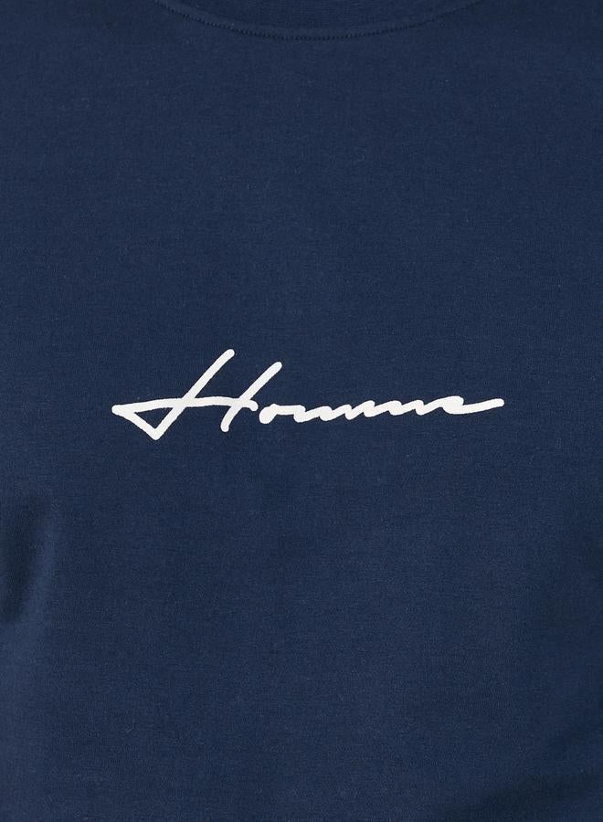 Styli Minimal Print Short Sleeves Regular Fit T-Shirt - Image 3