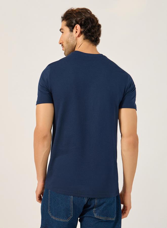 Styli Minimal Print Short Sleeves Regular Fit T-Shirt - Image 4