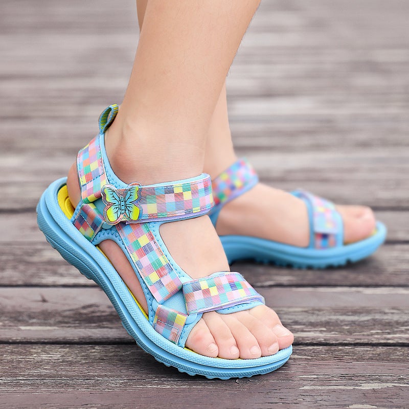 2022 Girls Sandals Princess Style Children'S Fashion Beach Shoes Eva Non-Slip Soft Bottom Women'S Shoes - Image 3