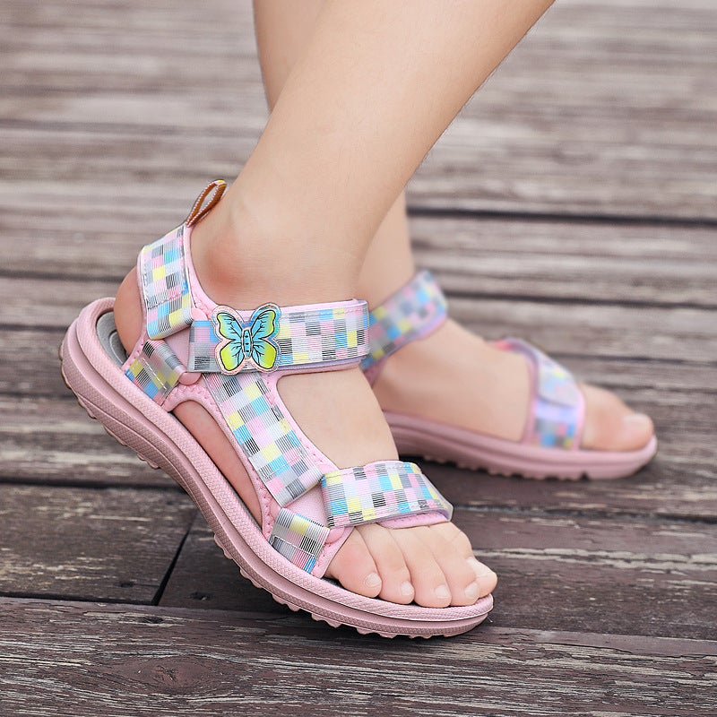 2022 Girls Sandals Princess Style Children'S Fashion Beach Shoes Eva Non-Slip Soft Bottom Women'S Shoes - Image 2