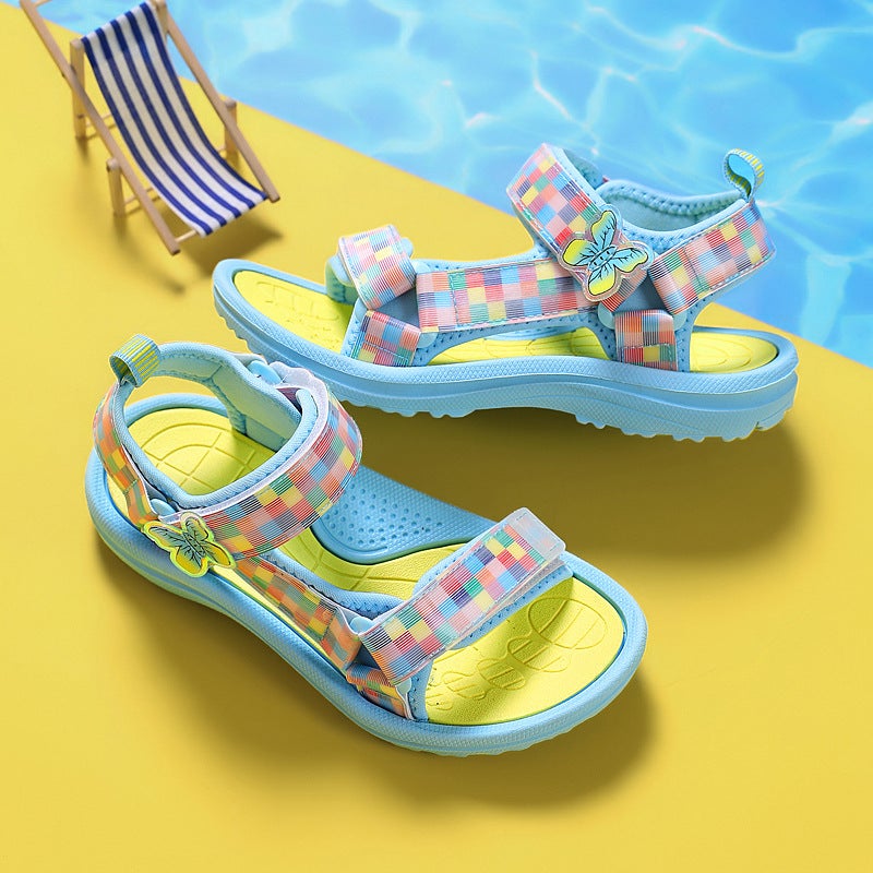 2022 Girls Sandals Princess Style Children'S Fashion Beach Shoes Eva Non-Slip Soft Bottom Women'S Shoes - Image 5