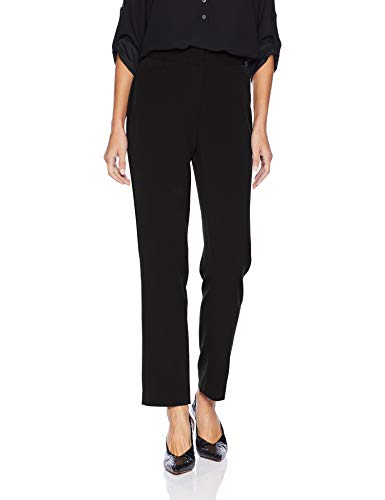 Rafaella Women's Petite Curvy Fit Short Gaberdine Pant, Black, 10P - Image 4