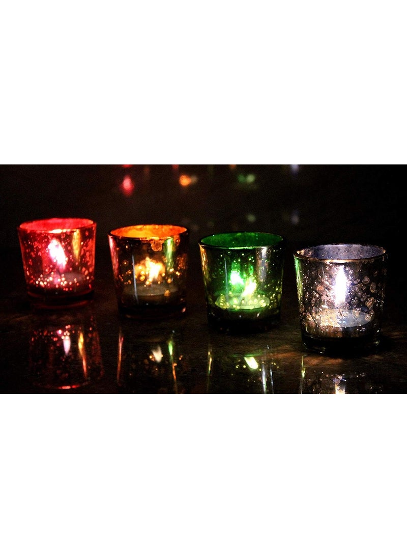 ESPLANADE eSplanade Tealight HoldersTealight Candles Holders Christmas Festival Lights Smaller  Set of 4  - Image 3