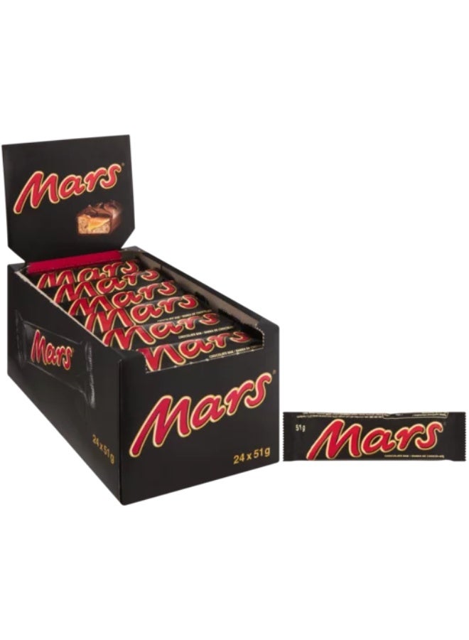 Mars Chocolate Bar 51g x 24 (Pack of 24)