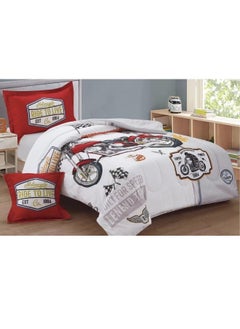 SMART HOME Children's Bedding And Quilt Set With Medium Filling, Consisting Of 4 Pieces, Reversible Elastic Sheet, Size 170x230 Cm, For Boys And Girls  - Image 3