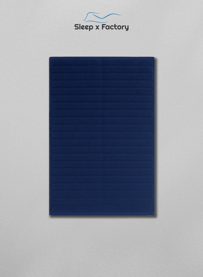 سليب × فاكتوري منشفتان استحمام مموّجة – قطن نقي ١٠٠٪، ناعمة وعالية الامتصاص – ٥٠×١٠٠ سم - Image 2