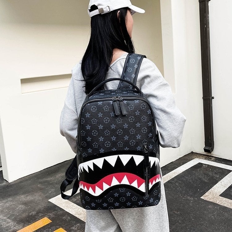 SG Shark Mouth Backpack Stylish and Functional Women/Men's School & Daily Backpack 20-35L - Image 2
