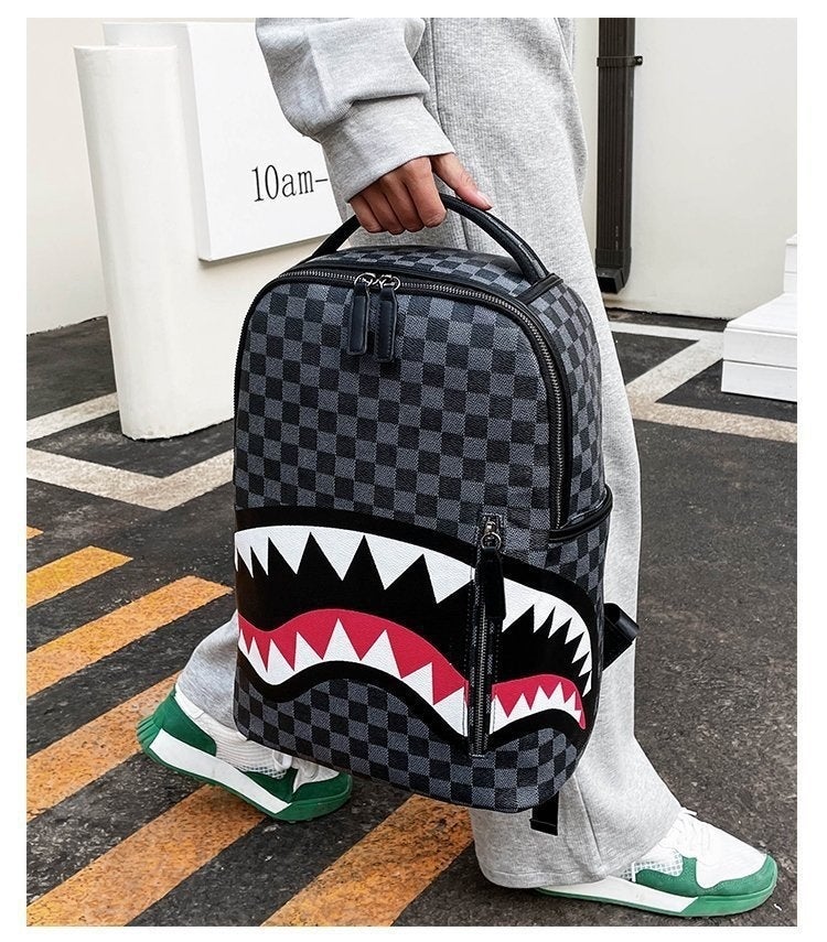 SG Shark Mouth Backpack Stylish and Functional Women/Men's School & Daily Backpack 20-35L - Image 3