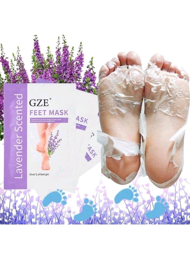 GZE ماسك تقشير القدم باللافندر، لإزالة الجلد الميت وتنعيم القدمين، 35 مل، زوج واحد - Image 5