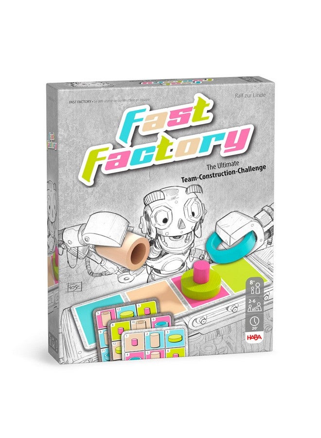 HABA Fast Factory: Exciting Robot-Themed Sequence Board Game, Ideal Family Board Games & Fast-Paced Assembly Robot Board Games for Kids 8-12 and up. - Image 1