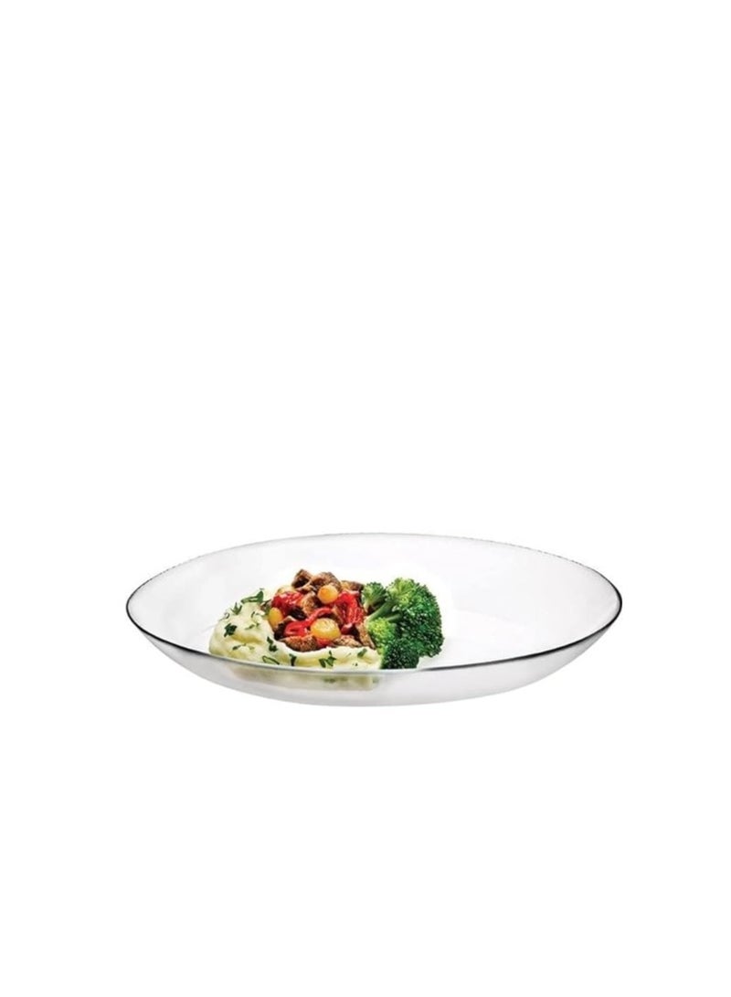 باساباتشي طبق عشاء كبير من Pasabahce Invitation - بيضاوي - (33 * 25 سم) - Image 2