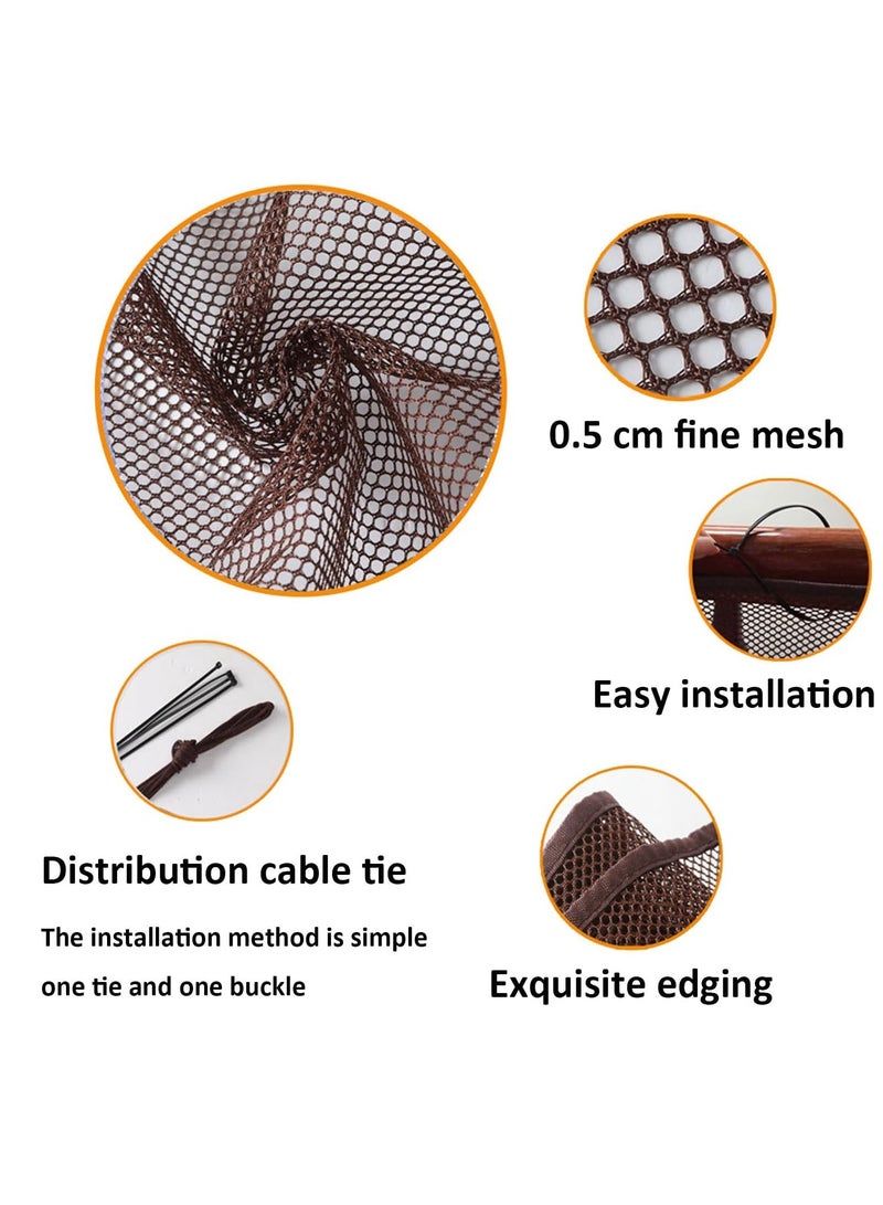 GUDOO بوابة طفل شبكة محمولة بوابة طفل شبكة كلب محبوب سحرية بوابة قطط للدرجات أبواب الممرات سهولة تركيب بوابات سلامة الطفل طي بوابة السلامة الداخلية والخارجية عرض 300cm الارتفاع 79cm - Image 3