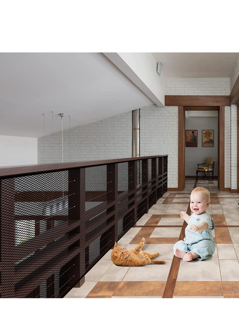 GUDOO بوابة طفل شبكة محمولة بوابة طفل شبكة كلب محبوب سحرية بوابة قطط للدرجات أبواب الممرات سهولة تركيب بوابات سلامة الطفل طي بوابة السلامة الداخلية والخارجية عرض 300cm الارتفاع 79cm - Image 1