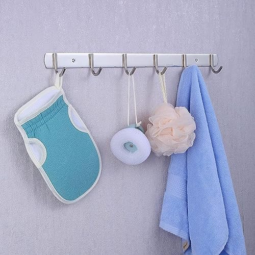 Boniry 1 Pcs Stainless Steel Wall-Mounted Kitchen Utensil Rack - Punch-Free, Strong Storage for Utensils, Towels, Clothes, Keys, and Bags in Sleek - Silver - Image 1