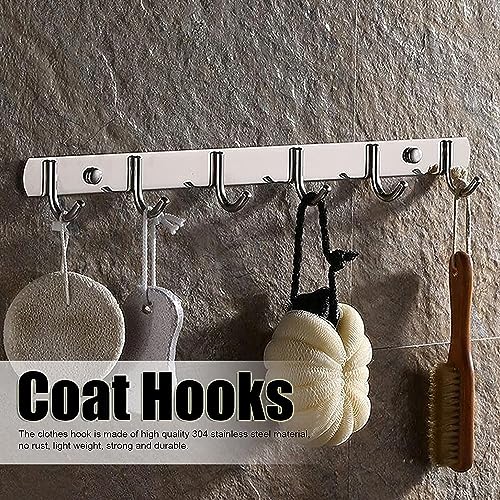 Boniry 1 Pcs Stainless Steel Wall-Mounted Kitchen Utensil Rack - Punch-Free, Strong Storage for Utensils, Towels, Clothes, Keys, and Bags in Sleek - Silver - Image 5